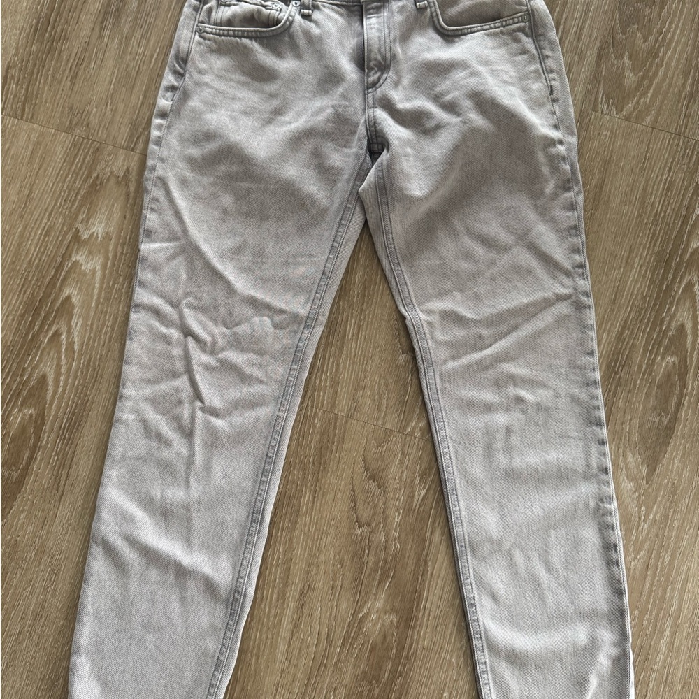 rag & bone Women's Light Gray Skinny Jeans